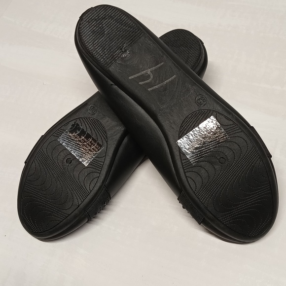 NWT Harborsides low wedge ballet flat 8.5 comfort Ballerina dressy black shoes - Picture 5 of 11